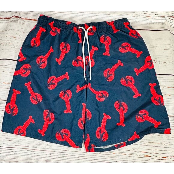 Beverly Hills Polo Club Mens Sz Large Lobster Print Swim Shorts With Mesh Lining - Picture 4 of 8
